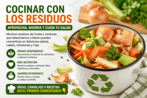 Cocina de aprovechamiento: reduce el desperdicio y ahorra dinero