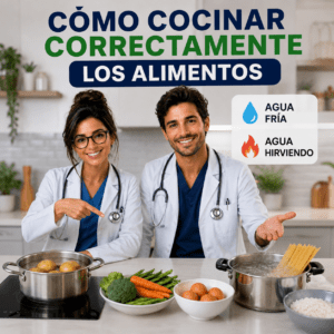 Cómo cocinar correctamente los alimentos: agua fría o hirviendo según cada alimento
