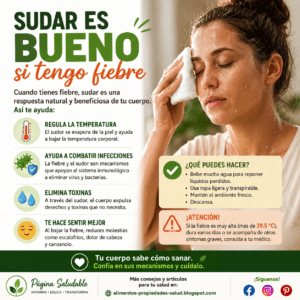 ¿Es bueno sudar si tengo fiebre? Causas, consejos y señales de alarma