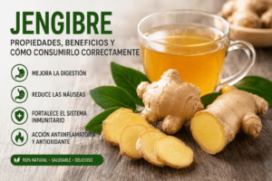 Jengibre: propiedades, beneficios y contraindicaciones