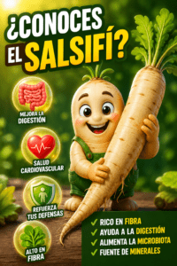 Salsifí: propiedades, beneficios, nutrientes y cómo cocinarlo