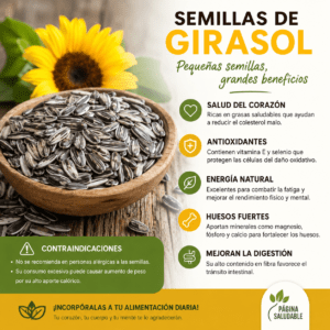 Semillas de girasol: propiedades, beneficios, contraindicaciones y cómo consumirlas