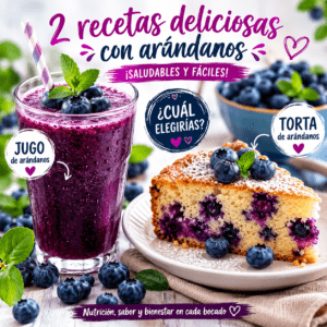 2 recetas de arándanos: jugo casero y tarta fácil para disfrutar de esta fruta saludable