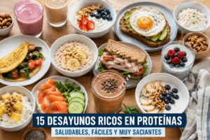 15 desayunos ricos en proteínas: saludables, fáciles y muy saciantes