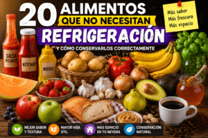 20 alimentos que no necesitan refrigeración y cómo conservarlos correctamente