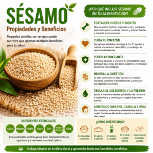 Sésamo: Propiedades, Beneficios, Valor Nutricional y Cómo Consumir sus Semillas