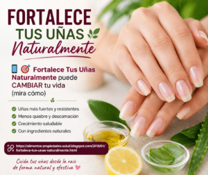 Fortalece tus uñas naturalmente