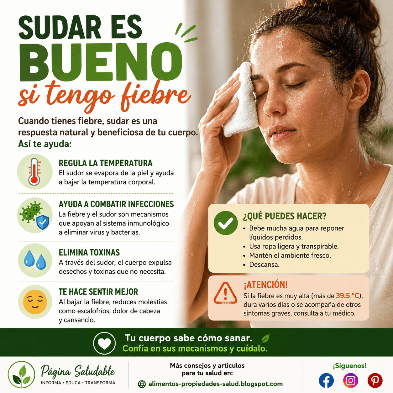 Fiebre y sudoración Por qué sudamos cuando tenemos fiebre