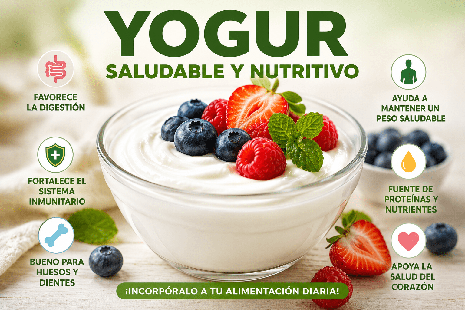 Yogur Propiedades y beneficios de Yogur